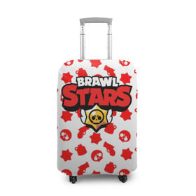 Чехол для чемодана 3D с принтом BRAWL STARS в Курске, 86% полиэфир, 14% спандекс | двустороннее нанесение принта, прорези для ручек и колес | android | brawl stars | games | mobile game | stars | игры | мобильные игры