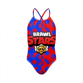 Детский купальник 3D с принтом BRAWL STARS в Курске, Полиэстер 85%, Спандекс 15% | Слитный крой, подклад по переду изделия, узкие бретели | android | brawl stars | games | mobile game | stars | игры | мобильные игры