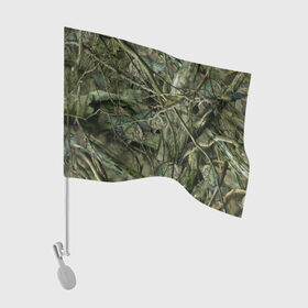 Флаг для автомобиля с принтом Лесной камуфляж в Курске, 100% полиэстер | Размер: 30*21 см | камуфляж | лесной камуфляж