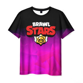 Мужская футболка 3D с принтом BRAWL STARS CRYSTALES в Курске, 100% полиэфир | прямой крой, круглый вырез горловины, длина до линии бедер | Тематика изображения на принте: android | brawl stars | games | mobile game | stars | игры | мобильные игры