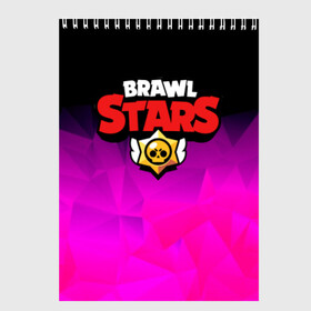 Скетчбук с принтом BRAWL STARS CRYSTALES в Курске, 100% бумага
 | 48 листов, плотность листов — 100 г/м2, плотность картонной обложки — 250 г/м2. Листы скреплены сверху удобной пружинной спиралью | Тематика изображения на принте: android | brawl stars | games | mobile game | stars | игры | мобильные игры