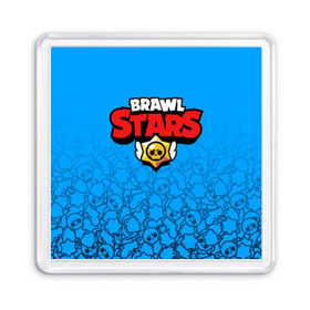 Магнит 55*55 с принтом BRAWL STARS в Курске, Пластик | Размер: 65*65 мм; Размер печати: 55*55 мм | android | brawl stars | games | mobile game | stars | игры | мобильные игры