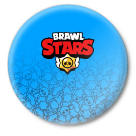 Значок с принтом BRAWL STARS в Курске,  металл | круглая форма, металлическая застежка в виде булавки | android | brawl stars | games | mobile game | stars | игры | мобильные игры