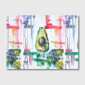 Альбом для рисования с принтом Авокадо авангард в Курске, 100% бумага
 | матовая бумага, плотность 200 мг. | Тематика изображения на принте: авокадо | веган | девушкам | здоровое питание | здоровье | люблю авокадо | овощи | пп | стильно | сыроед | фрукты