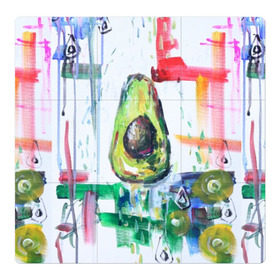 Магнитный плакат 3Х3 с принтом Авокадо авангард в Курске, Полимерный материал с магнитным слоем | 9 деталей размером 9*9 см | Тематика изображения на принте: авокадо | веган | девушкам | здоровое питание | здоровье | люблю авокадо | овощи | пп | стильно | сыроед | фрукты