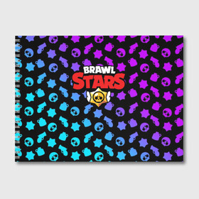 Альбом для рисования с принтом BRAWL STARS в Курске, 100% бумага
 | матовая бумага, плотность 200 мг. | 8 bit | 8 бит | bibi | brawl stars | crow | el brown | leon | leon shark | max | mr.p | sally leon | shark | stars | virus | werewolf | акула | биби | вирус | ворон | леон | оборотень | пингвин