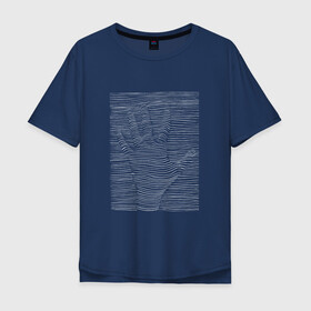 Мужская футболка хлопок Oversize с принтом Оптическая Иллюзия в Курске, 100% хлопок | свободный крой, круглый ворот, “спинка” длиннее передней части | абстракция | иллюзии | иллюзия | обман | рука