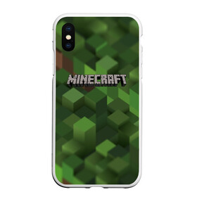 Чехол для iPhone XS Max матовый с принтом MINECRAFT в Курске, Силикон | Область печати: задняя сторона чехла, без боковых панелей | blade | blocks | creeper | cubes | game | ken | mine craft | minecraft | mobs | sword | игры | крипер | майн крафт | майнкрафт | моб