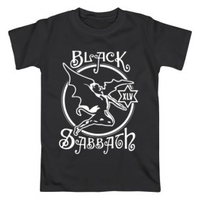 Мужская футболка хлопок с принтом Black Sabbath в Курске, 100% хлопок | прямой крой, круглый вырез горловины, длина до линии бедер, слегка спущенное плечо. | black sabbath | hard rock | heavy metal | блэк сабат | группы | метал | музыка | оззи осборн | рок | хард рок | хэви метал