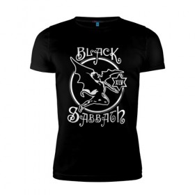 Мужская футболка премиум с принтом Black Sabbath в Курске, 92% хлопок, 8% лайкра | приталенный силуэт, круглый вырез ворота, длина до линии бедра, короткий рукав | black sabbath | hard rock | heavy metal | блэк сабат | группы | метал | музыка | оззи осборн | рок | хард рок | хэви метал