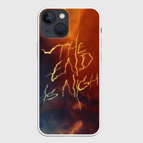 Чехол для iPhone 13 mini с принтом The end is night в Курске,  |  | Тематика изображения на принте: evil | good | good omens | азирафель | ангел | благие намерения | гуд оменс | демон | добро | зло | кроули