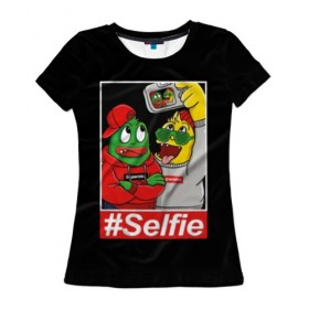 Женская футболка 3D с принтом Селфи в Курске, 100% полиэфир ( синтетическое хлопкоподобное полотно) | прямой крой, круглый вырез горловины, длина до линии бедер | background | black | cap | cool | dude | green | guy | monster | phone | photo | selfie | street | style | yellow | желтый | зеленый | кадр | кепка | красный | креатив | круто | монстр | очки | парень | пацан | прикольный | свитер | селфи | серый 