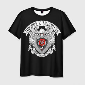 Мужская футболка 3D с принтом Dropkick Murphys в Курске, 100% полиэфир | прямой крой, круглый вырез горловины, длина до линии бедер | celtic punk | dropkick murphys | hardcore | oi | punk | группы | кельтский панк | музыка | панк | рок | стрит панк | фолк панк
