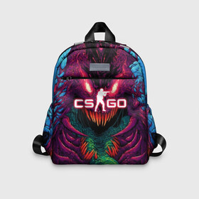 Детский рюкзак 3D с принтом CS GO Hyper Beast в Курске, 100% полиэстер | лямки с регулируемой длиной, сверху петелька, чтобы рюкзак можно было повесить на вешалку. Основное отделение закрывается на молнию, как и внешний карман. Внутри дополнительный карман. По бокам два дополнительных кармашка | Тематика изображения на принте: 2019 | computer game | counter strike | cs | cs go | csgo | dota | dota2 | game | howl | hyperbeast | warning | автомат | вой | го | игрок | компьютерная игра | контр страйк | контра | кс | оружие | турнир