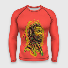 Мужской рашгард 3D с принтом RastaArt в Курске,  |  | art | bob marley | cannabis | rasta | rastaman | reggae | reggy | weed | боб марли | раста | растаман | регги | рэгги