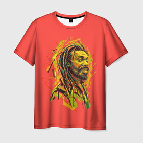 Мужская футболка 3D с принтом RastaArt в Курске, 100% полиэфир | прямой крой, круглый вырез горловины, длина до линии бедер | art | bob marley | cannabis | rasta | rastaman | reggae | reggy | weed | боб марли | раста | растаман | регги | рэгги