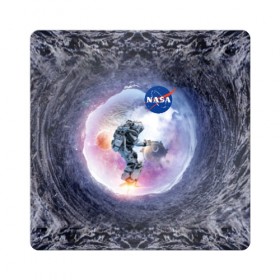 Магнит виниловый Квадрат с принтом Космос Nasa в Курске, полимерный материал с магнитным слоем | размер 9*9 см, закругленные углы | 