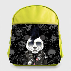 Детский рюкзак с принтом Панда в косухе в Курске, 100% полиэстер | Размеры изделия - высота 34 см, ширина 28 см, глубина 10 см
Размер поля для печати - высота 19.5 см, ширина 24 см | Тематика изображения на принте: anarchy | bear | color | cool | icon | jacket | mohawk | music | panda | piercing | punk | purple | rock | skull | white | аксессуар | анархия | белый | значок | ирокез | круто | куртка | медведь | музыка | одежда | очки | панда | панк |