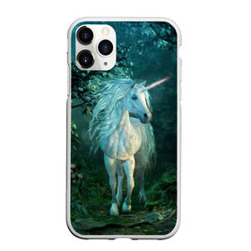 Чехол для iPhone 11 Pro матовый с принтом Единорог в Курске, Силикон |  | animal | beautiful | blue | fantasy | green | hooves | horn | horse | magi | mushrooms | nature | night | unicorn | white | белый | волшебство | грибы | грива | единорог | животное | зеленый | иллюстрация | копыта | лес | лошадь | мифология | но