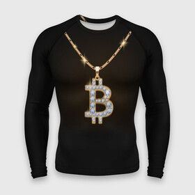 Мужской рашгард 3D с принтом Бриллиантовый биткоин в Курске,  |  | bitcoin | black | chain | color | diamond | emblem | gold | golden | hip hop | logo | luxury | money | style | symbol | алмаз | блеск | блестящий | бриллиант | валюта | деньги | знак | золото | золотой | криптовалюта | кулон | логотип | люкс | роскошь | с