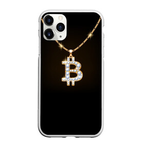 Чехол для iPhone 11 Pro Max матовый с принтом Бриллиантовый биткоин в Курске, Силикон |  | bitcoin | black | chain | color | diamond | emblem | gold | golden | hip hop | logo | luxury | money | style | symbol | алмаз | блеск | блестящий | бриллиант | валюта | деньги | знак | золото | золотой | криптовалюта | кулон | логотип | люкс | роскошь | с
