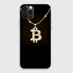Чехол для iPhone 12 Pro Max с принтом Бриллиантовый биткоин в Курске, Силикон |  | bitcoin | black | chain | color | diamond | emblem | gold | golden | hip hop | logo | luxury | money | style | symbol | алмаз | блеск | блестящий | бриллиант | валюта | деньги | знак | золото | золотой | криптовалюта | кулон | логотип | люкс | роскошь | с