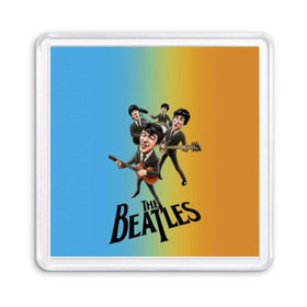 Магнит 55*55 с принтом The Beatles в Курске, Пластик | Размер: 65*65 мм; Размер печати: 55*55 мм | george harrison | john lennon | paul mccartney | psychedelic rock | ringo starr | the beatles | англия | ансамбль | джон леннон | джордж харрисон | пол маккартни | психоделический рок | ринго старр