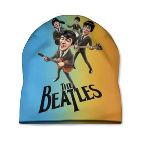 Шапка 3D с принтом The Beatles в Курске, 100% полиэстер | универсальный размер, печать по всей поверхности изделия | george harrison | john lennon | paul mccartney | psychedelic rock | ringo starr | the beatles | англия | ансамбль | джон леннон | джордж харрисон | пол маккартни | психоделический рок | ринго старр