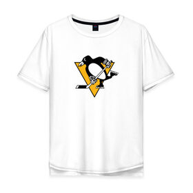 Мужская футболка хлопок Oversize с принтом Evgeni Malkin Black в Курске, 100% хлопок | свободный крой, круглый ворот, “спинка” длиннее передней части | malkin | nhl | евгений малкин | малкин | нхл | пингвинз | питтсбург | питтсбург пингвинз | хоккей
