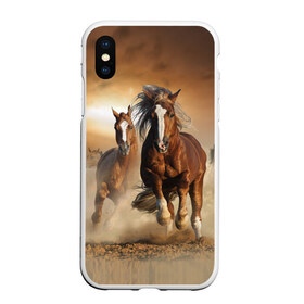 Чехол для iPhone XS Max матовый с принтом Бегущие лошади в Курске, Силикон | Область печати: задняя сторона чехла, без боковых панелей | animal | color | dust | hooves | horse | mane | mustang | muzzle | nature | sky | speed | грива | животное | конь | копыта | лошадь | мустанг | небо | окрас | природа | пыль | скакун | скорость
