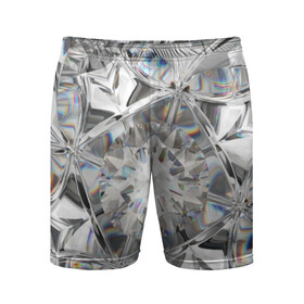 Мужские шорты 3D спортивные с принтом Бриллиантовый блеск в Курске,  |  | cut | diamond | gem | glitter | jewel | kaleidoscope | luxury | shine | sparkle | white | алмаз | белый | блеск | бриллиант | диамант | драгоценность | драгоценный камень | калейдоскоп | люкс | огранка | роскошь | сверкать | сияние