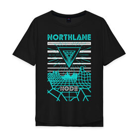 Мужская футболка хлопок Oversize с принтом Northlane в Курске, 100% хлопок | свободный крой, круглый ворот, “спинка” длиннее передней части | discoveries | mesmer | node | northlane | singularity | группы | метал | музыка | рок