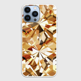 Чехол для iPhone 13 Pro Max с принтом Желтые бриллианты в Курске,  |  | cut | diamond | gem | glitter | gold | jewel | kaleidoscope | luxury | shine | sparkle | white | yellow | алмаз | белый | блеск | бриллиант | диамант | драгоценность | драгоценный камень | желтый | золотой | калейдоскоп | люкс | огранка