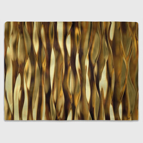 Плед 3D с принтом Золотые волны в Курске, 100% полиэстер | закругленные углы, все края обработаны. Ткань не мнется и не растягивается | abstraction | cool | glitter | gold | lines | luxury | metal | ribbons | shine | texture | абстракция | блеск | волны | золото | круто | ленты | линии | металл | прикольно | роскошь | сиять | текстура