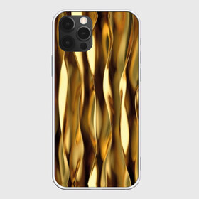 Чехол для iPhone 12 Pro Max с принтом Золотые волны в Курске, Силикон |  | abstraction | cool | glitter | gold | lines | luxury | metal | ribbons | shine | texture | абстракция | блеск | волны | золото | круто | ленты | линии | металл | прикольно | роскошь | сиять | текстура