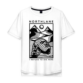 Мужская футболка хлопок Oversize с принтом Northlane в Курске, 100% хлопок | свободный крой, круглый ворот, “спинка” длиннее передней части | discoveries | mesmer | node | northlane | singularity | группы | метал | музыка | рок