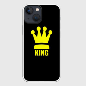 Чехол для iPhone 13 mini с принтом King в Курске,  |  | king | король | корона | прикол | шахматы
