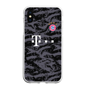 Чехол для iPhone XS Max матовый с принтом Bayern away gk 18-19 в Курске, Силикон | Область печати: задняя сторона чехла, без боковых панелей | Тематика изображения на принте: bayern | champions league | germany | munchen | бавария | германия | левандовски | лига чемпинов | мюнхен | нойер | рибери | роббен