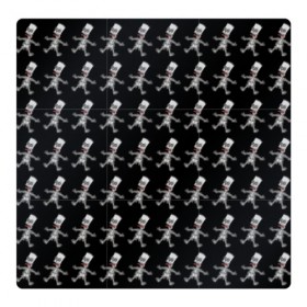 Магнитный плакат 3Х3 с принтом Bart в Курске, Полимерный материал с магнитным слоем | 9 деталей размером 9*9 см | bart | homer | sad | simpsons | skelleton | барт | гомер | симпсоны