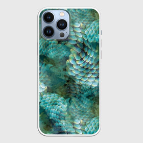 Чехол для iPhone 13 Pro Max с принтом Чешуя русалки в Курске,  |  | blue | color | fish | gray | green | mermaid | neyad | pattern | scales | sea | siren | skin | turquoise | wallpaper | water | бирюзовый | вода | зеленый | кожа | море | неяда | обои | паттерн | русалка | рыба | серый | сирена | цвет | чешуя