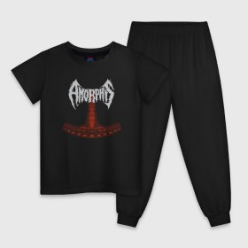 Детская пижама хлопок с принтом Amorphis в Курске, 100% хлопок |  брюки и футболка прямого кроя, без карманов, на брюках мягкая резинка на поясе и по низу штанин
 | amorphis | death | death metal | folk | folk metal | logo | metal | progressive | rock | аморфис | метал | металл | музыка | рок | фолк