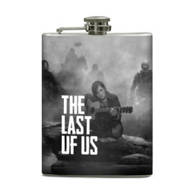 Фляга с принтом THE LAST OF US в Курске, металлический корпус | емкость 0,22 л, размер 125 х 94 мм. Виниловая наклейка запечатывается полностью | Тематика изображения на принте: gamer | player | stels | the last of us | the last of us part 2 | бегун | джоэл | каннибалы | охотники | сталкер | топляк | цикады | щелкун | элли