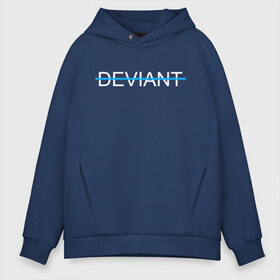 Мужское худи Oversize хлопок с принтом DEVIANT в Курске, френч-терри — 70% хлопок, 30% полиэстер. Мягкий теплый начес внутри —100% хлопок | боковые карманы, эластичные манжеты и нижняя кромка, капюшон на магнитной кнопке | action | ai | android | connor | dbhpk19 | detroit become human | rk 800 | rk 900 | андроиды | детектив | игра | интерактивное кино | кара | коннор | логотип | маркус | роботы | фирменный стиль | экшн