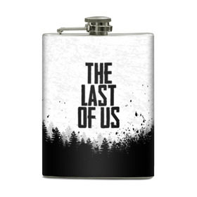 Фляга с принтом THE LAST OF US в Курске, металлический корпус | емкость 0,22 л, размер 125 х 94 мм. Виниловая наклейка запечатывается полностью | gamer | player | stels | the last of us | the last of us part 2 | бегун | джоэл | каннибалы | охотники | сталкер | топляк | цикады | щелкун | элли