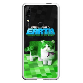 Чехол для Honor P Smart Z с принтом Minecraft EARTH - Котик в Курске, Силикон | Область печати: задняя сторона чехла, без боковых панелей | Тематика изображения на принте: craft | creeper | earth | game | green | logo | mine | minecraft | mobile | online | world | зеленый | земля | зомби | игра | крипер | лого | майкрафт | майнкрафт | мир | мобайл | онлайн | планета | синий | текстура