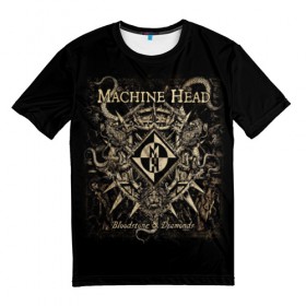Мужская футболка 3D с принтом Machine Head в Курске, 100% полиэфир | прямой крой, круглый вырез горловины, длина до линии бедер | heavy metal | machine head | metal | грув метал | группы | метал | музыка | рок | трэш метал | хэви метал