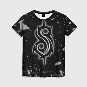 Женская футболка 3D с принтом Slipknot. в Курске, 100% полиэфир ( синтетическое хлопкоподобное полотно) | прямой крой, круглый вырез горловины, длина до линии бедер | 3d | slipknot | абстракция | брызги красок | гранж | лого | логотип | металл | музыка | ню метал группа | рок | слипкнот | текстура | эмблема