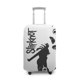 Чехол для чемодана 3D с принтом Slipknot. в Курске, 86% полиэфир, 14% спандекс | двустороннее нанесение принта, прорези для ручек и колес | 3d | slipknot | гранж | металл | музыка | надпись | ню метал группа | рок | слипкнот