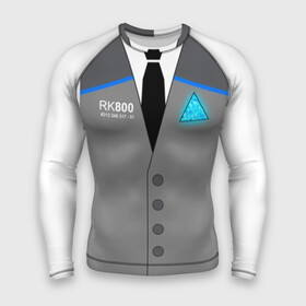 Мужской рашгард 3D с принтом RK800 CONNOR в Курске,  |  | action | ai | android | connor | dbhpk19 | detroit become human | rk 800 | rk 900 | андроиды | детектив | игра | интерактивное кино | кара | коннор | логотип | маркус | роботы | фирменный стиль | экшн