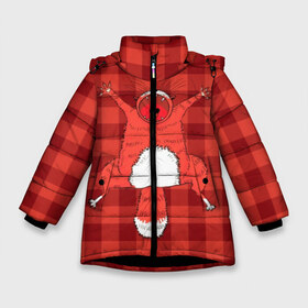 Зимняя куртка для девочек 3D с принтом Сумасшедший рыжий кот в Курске, ткань верха — 100% полиэстер; подклад — 100% полиэстер, утеплитель — 100% полиэстер. | длина ниже бедра, удлиненная спинка, воротник стойка и отстегивающийся капюшон. Есть боковые карманы с листочкой на кнопках, утяжки по низу изделия и внутренний карман на молнии. 

Предусмотрены светоотражающий принт на спинке, радужный светоотражающий элемент на пуллере молнии и на резинке для утяжки. | Тематика изображения на принте: cat | cool | crazy | fangs | funny | kitty | kote | op | orange | paws | psycho | red | shaggy | tail | киса | клыки | кот | котэ | лапы | ор | оранжевый | прикольно | псих | рыжий | смешно | сумасшедший | хвост